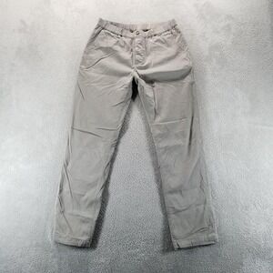 WOOF Clothing Pants Mens M Beige Lined Elastic Waist Chino Commando‎ Travel